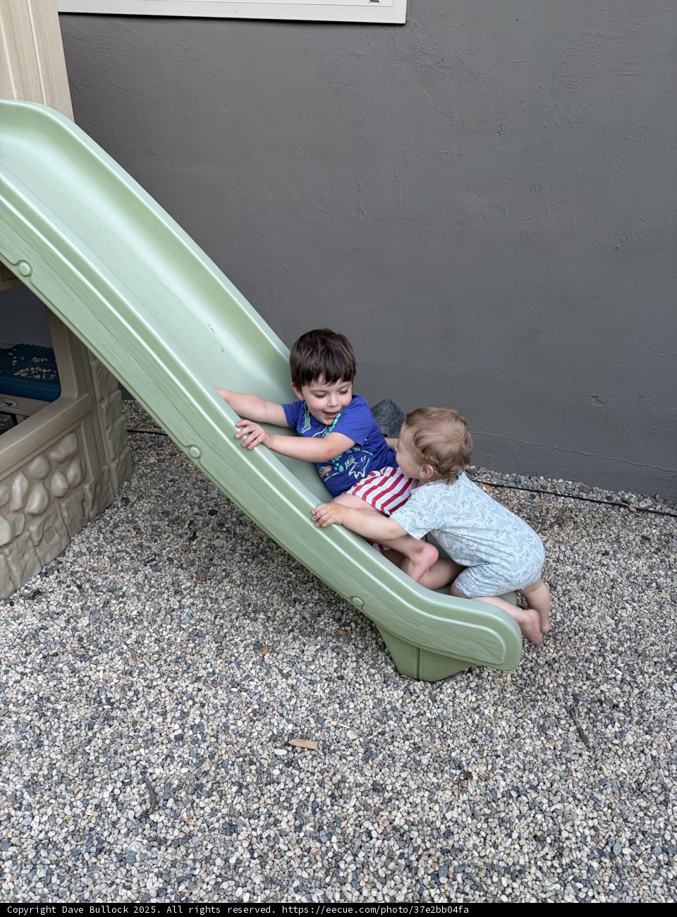 Joyful Moments on the Slide