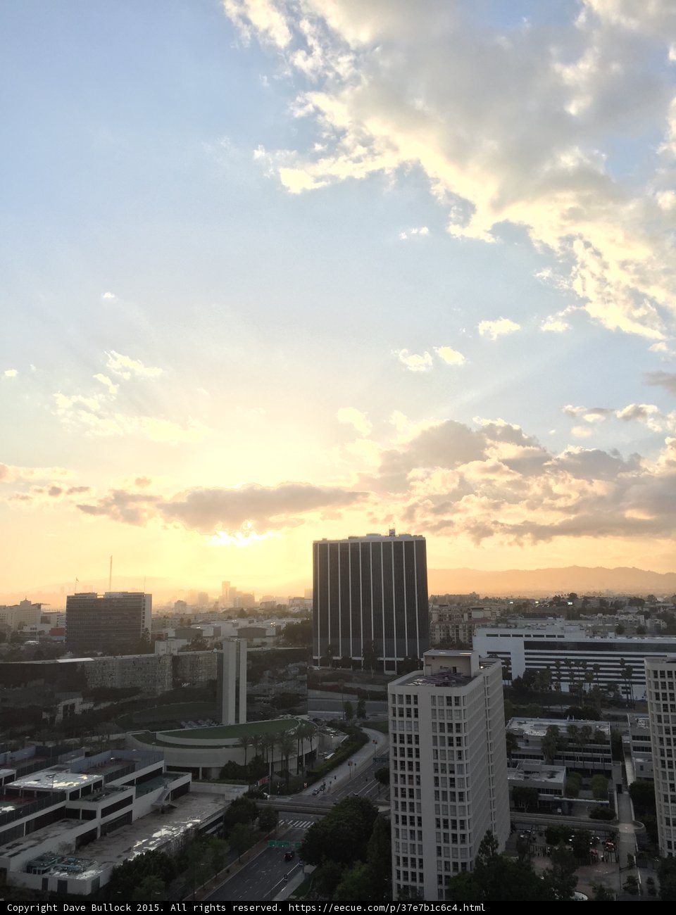 Sunset over the City of Angels