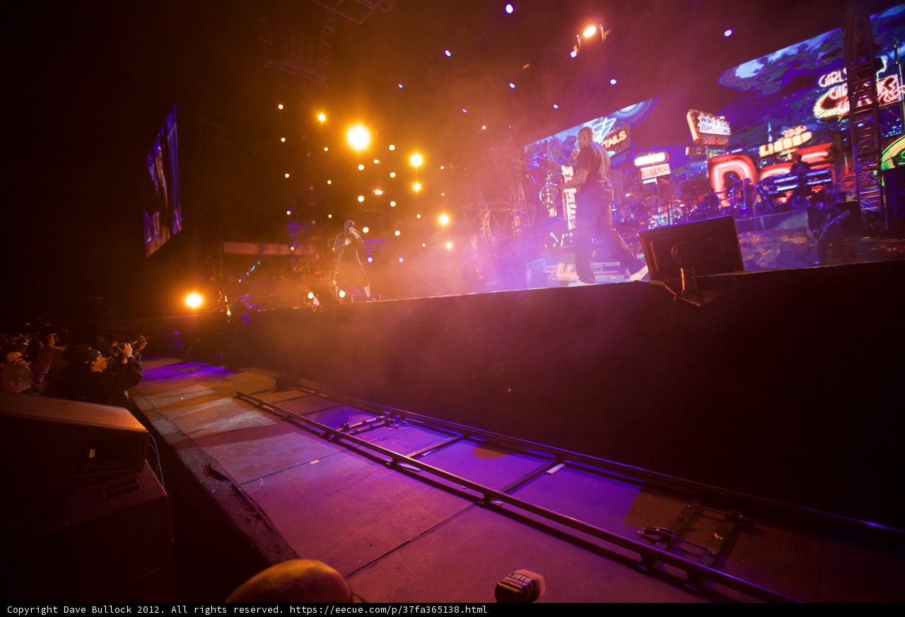 Rock Concert Stage with Crowd and LED Screen