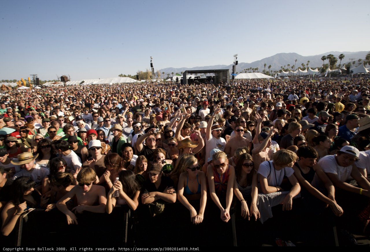 2008 Coachella Music Festival Crowd