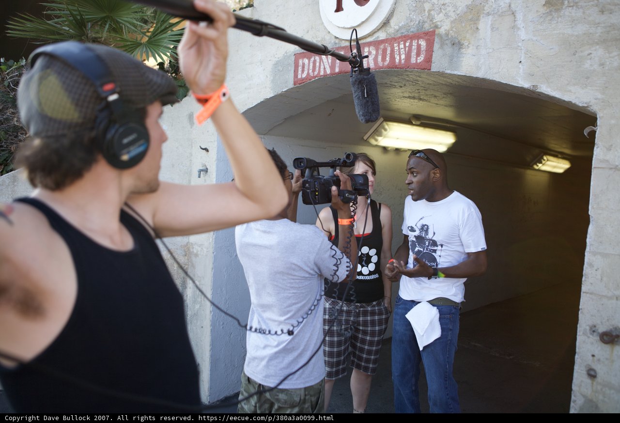 Filming in the Tunnel