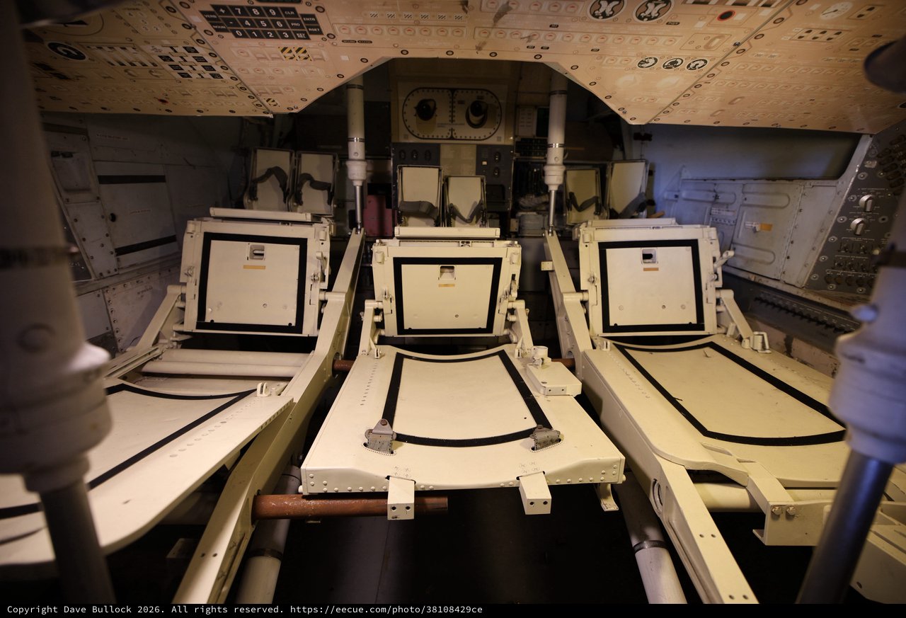Apollo Command Module Interior Crew Seating