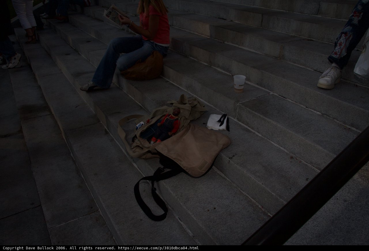 Relaxing on the Steps