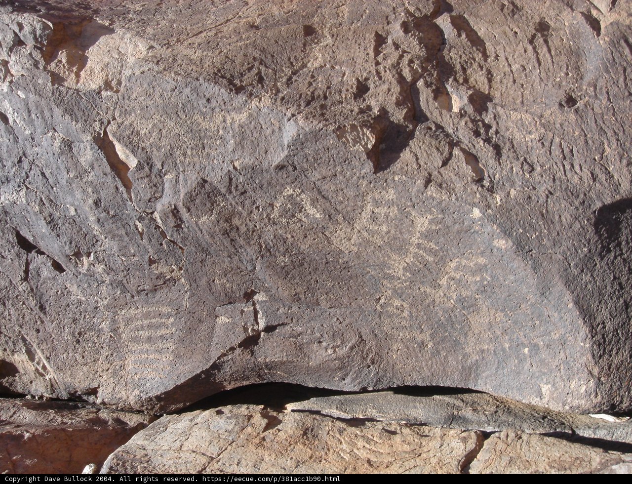Ancient Inscriptions on a Massive Slate Rock