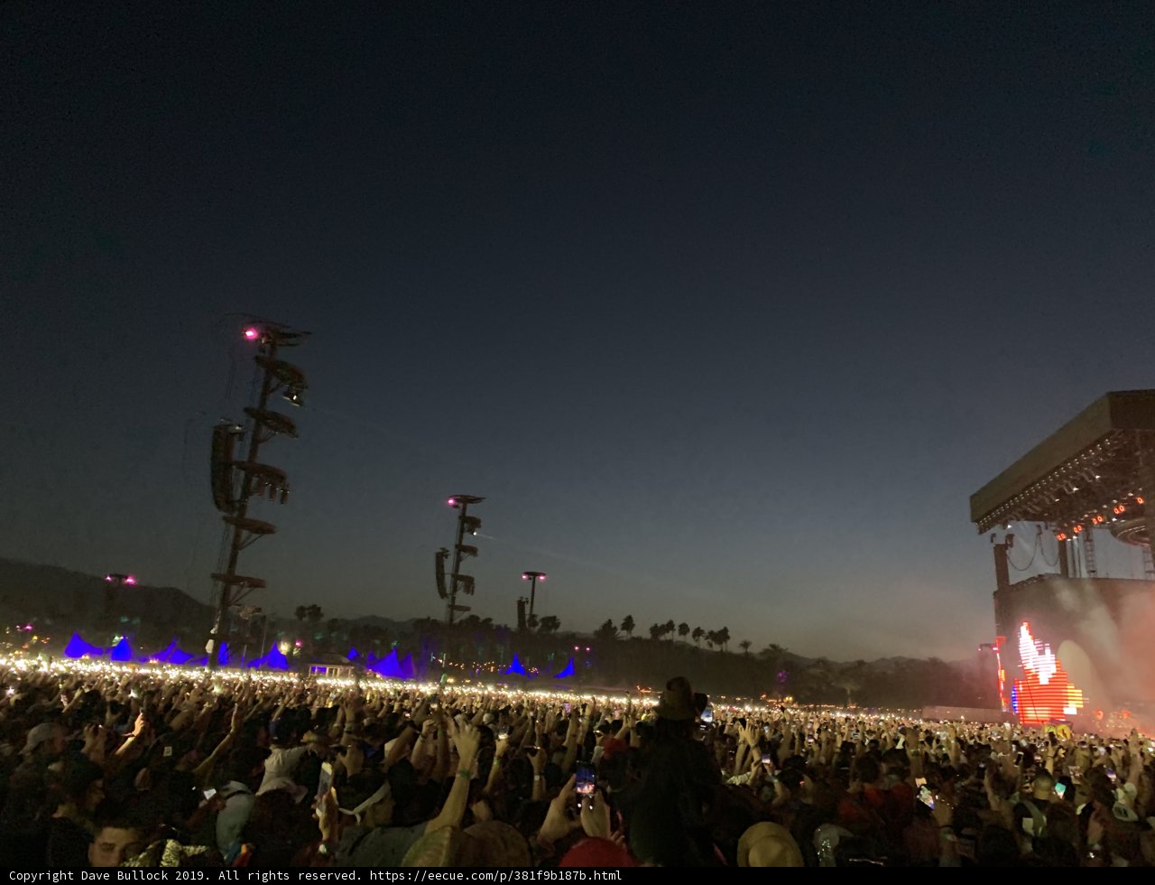 Bright Lights and a Sea of People at the Empire Polo Club