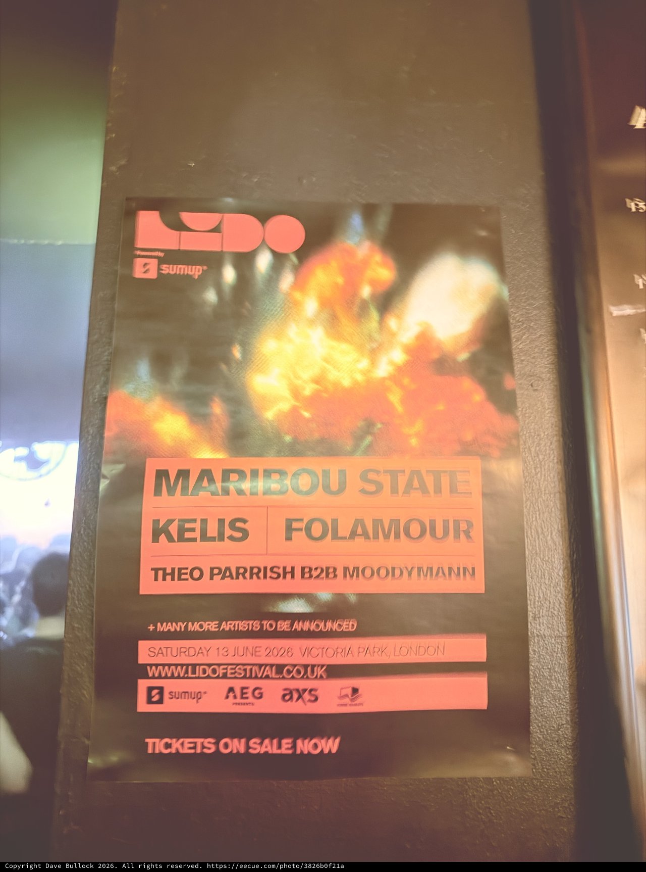 Lido Festival 2026 Event Poster at London Venue