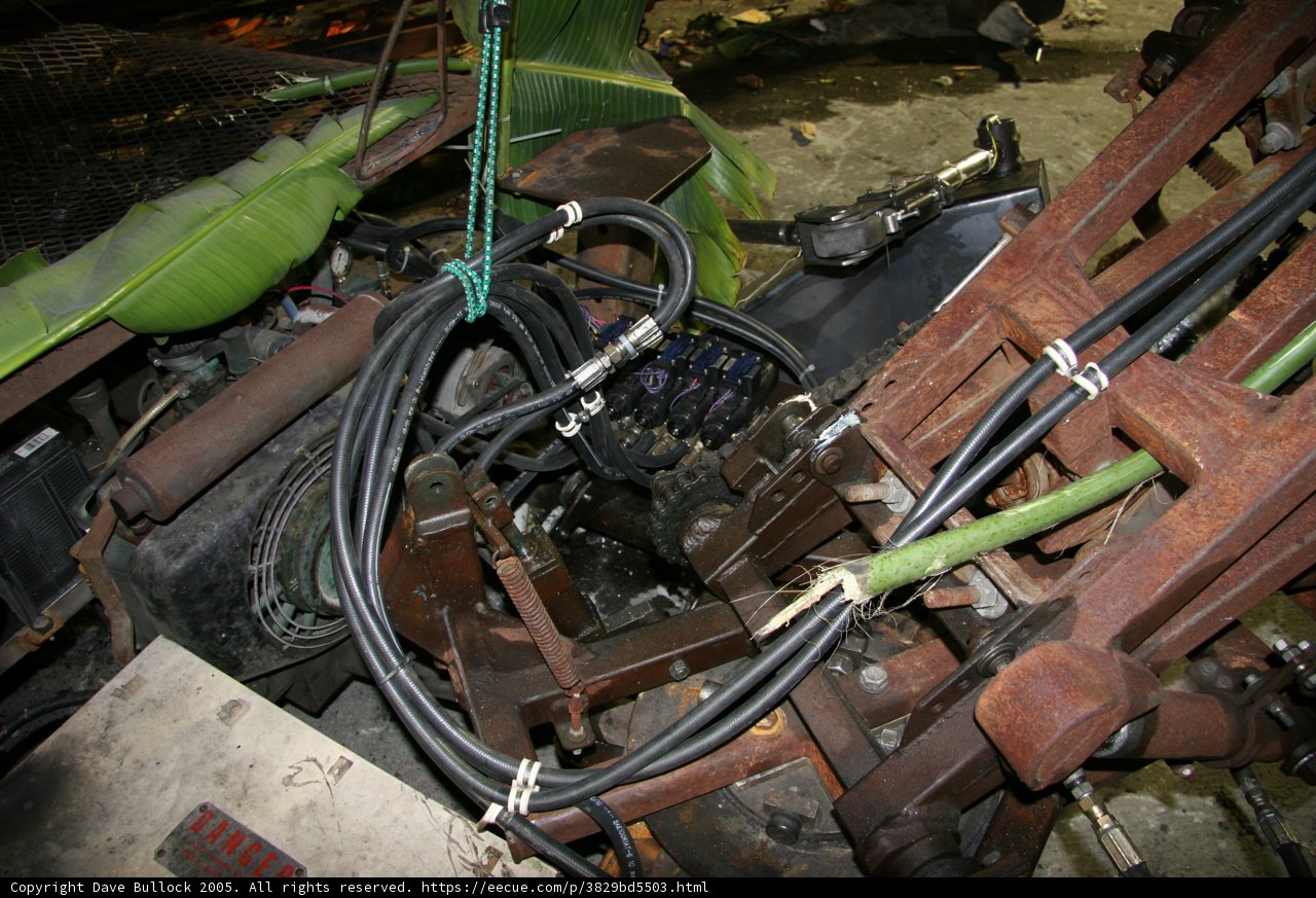 Close up of a Tractor Engine
