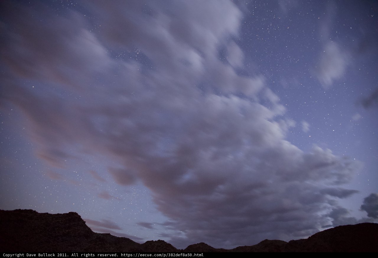 Starry Night Amongst the Clouds