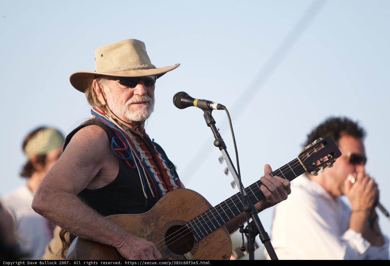 Willie Nelson's Acoustic Performance under the Blue Sky