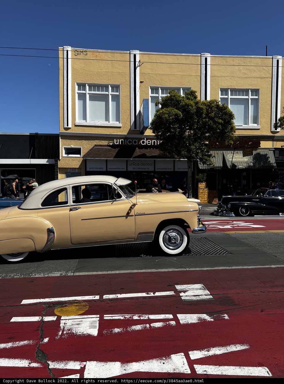 Vintage Coupe on City Street