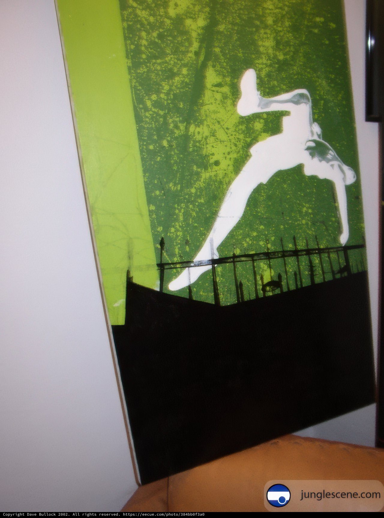 Skateboarding Against Artistic Backdrop
