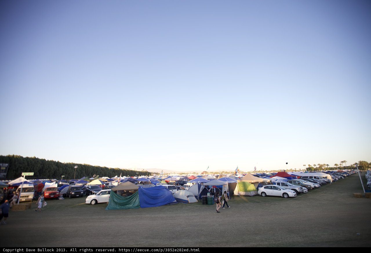 Camping at Coachella