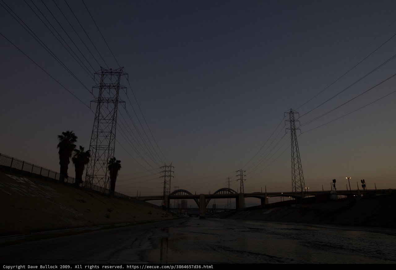 Electric Sunset by the LA River