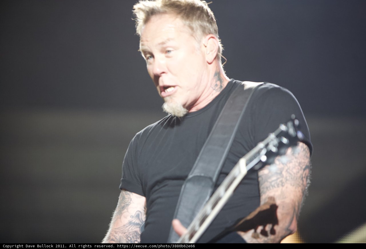 James Hetfield of Metallica Rocks Out at the Big Four Festival