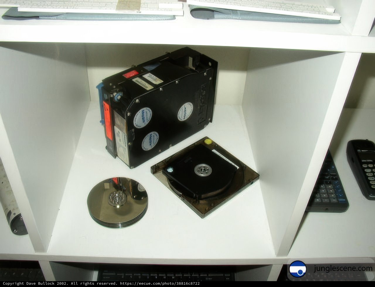 Vintage Computer and Tape Drive Resting Peacefully
