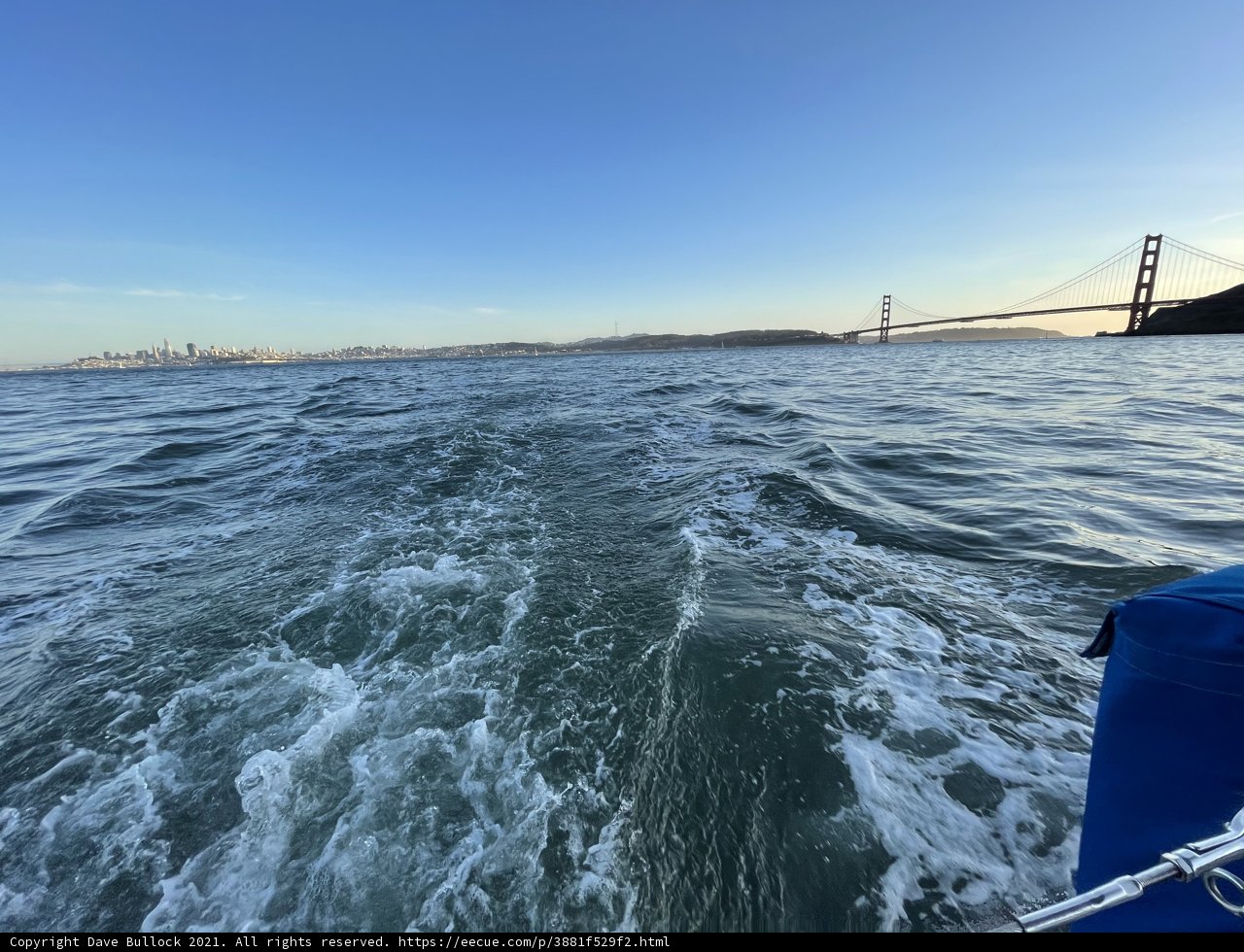 Sailing under the Golden Gate Bridge