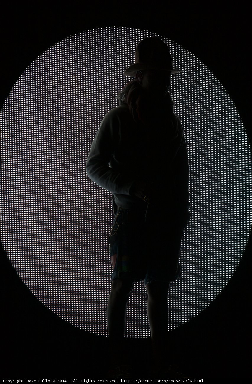 Silhouetted Man in Hat
