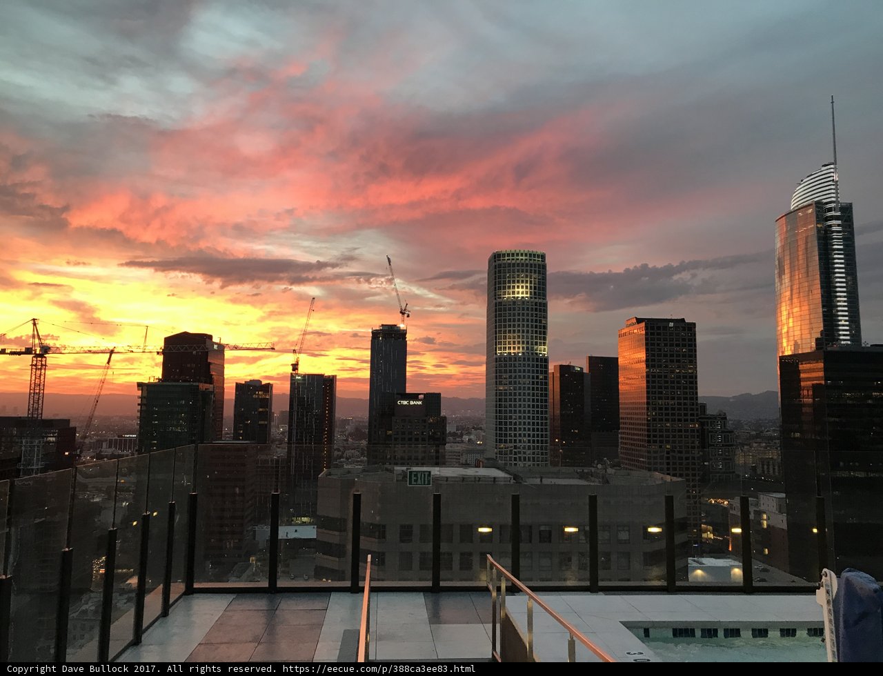 Sunset over the Los Angeles Metropolis
