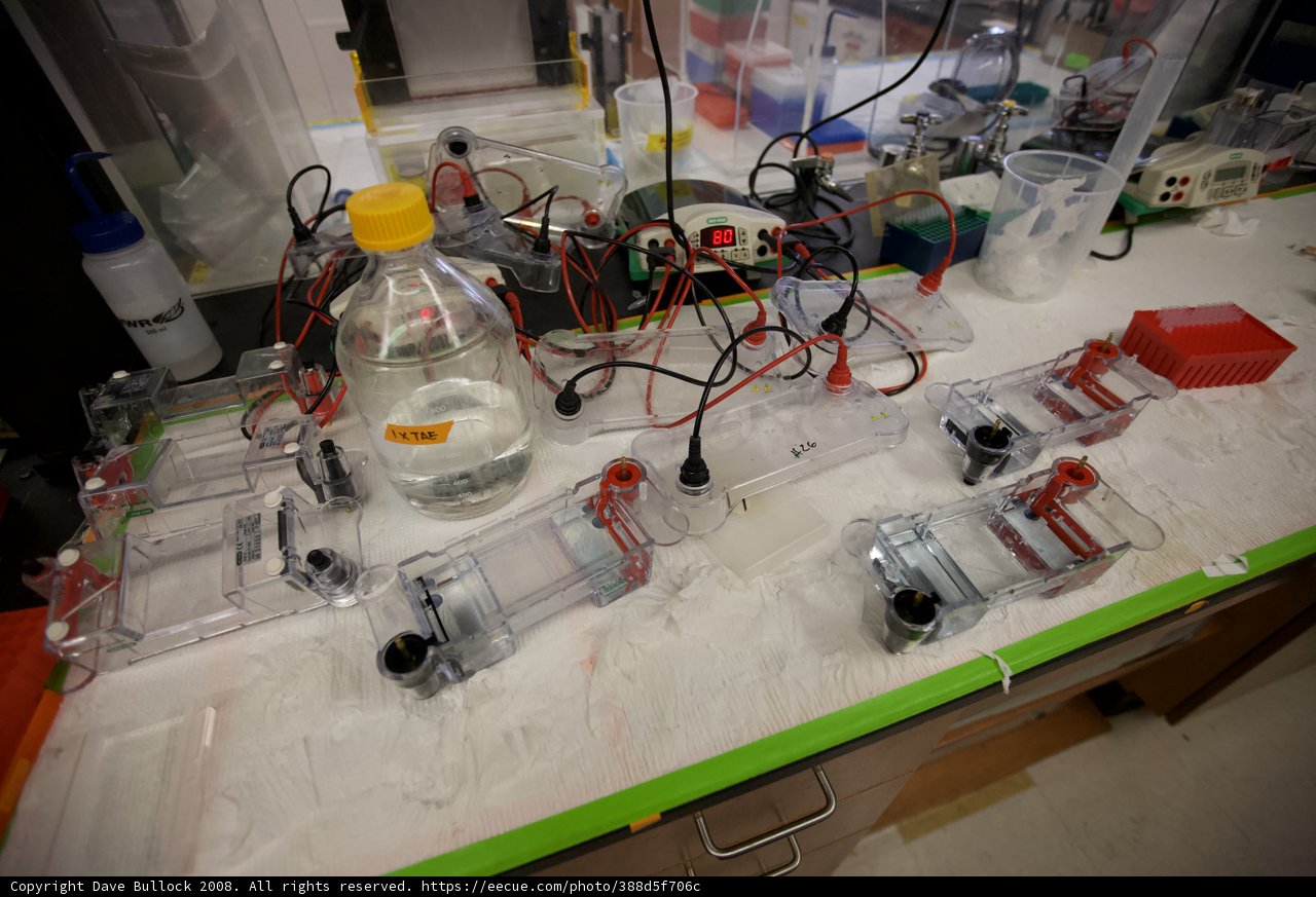Electronic Devices on Laboratory Table