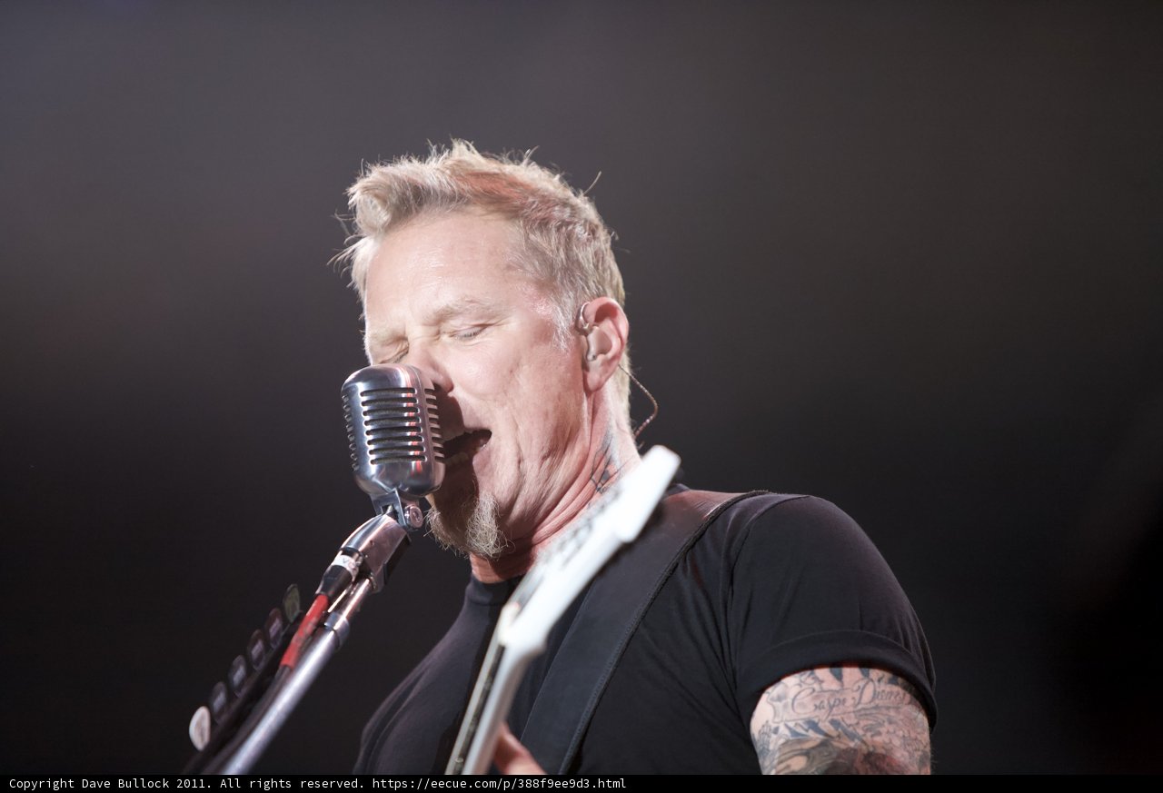 Electrifying Performance by James Hetfield of Metallichead