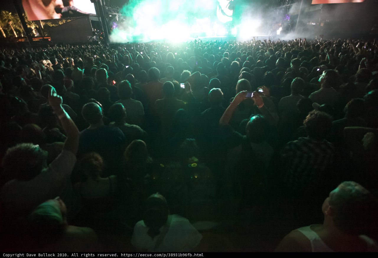 Green Light Show at Coachella Concert