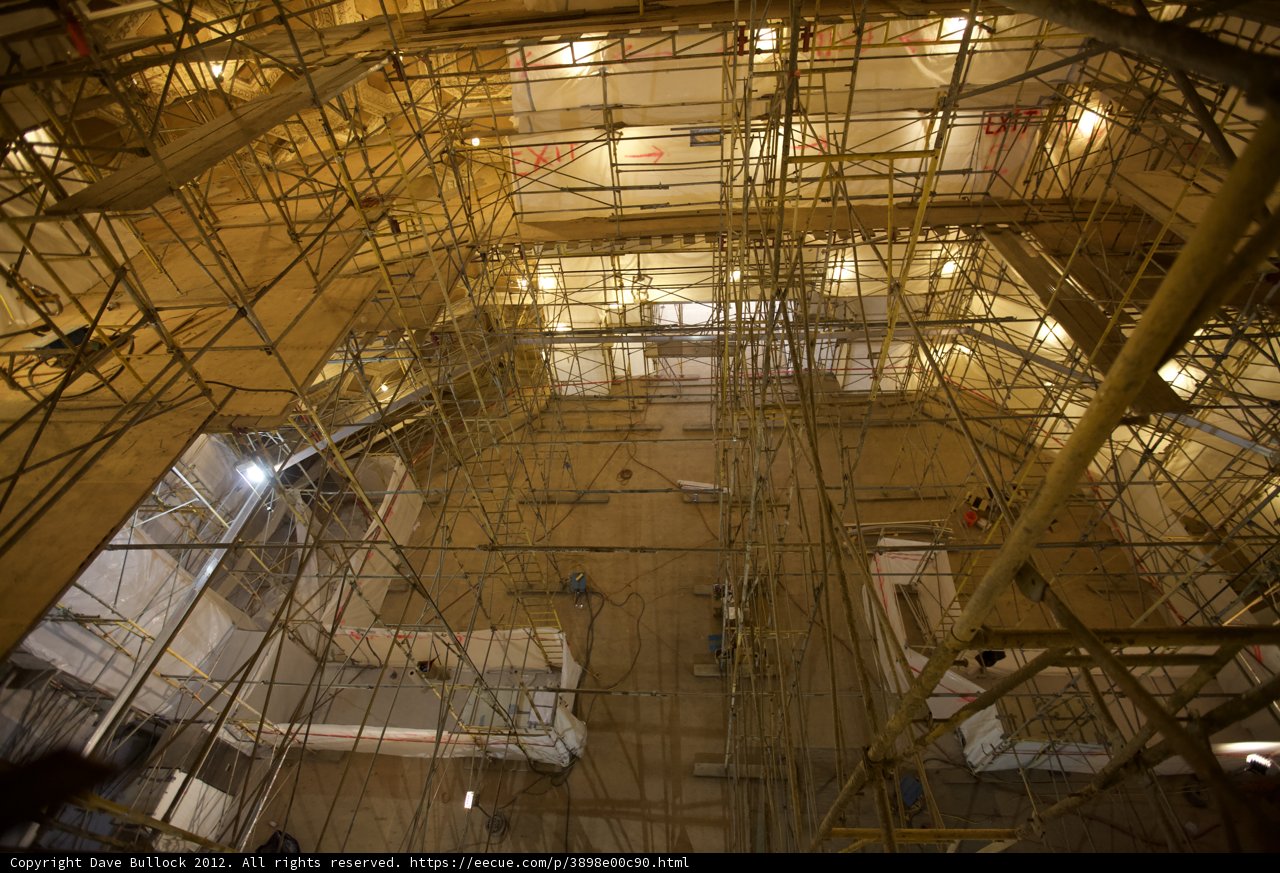 Towering Scaffoldings at the Temple