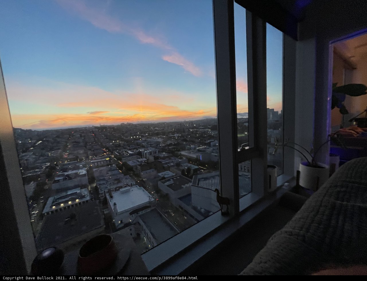 Serene City Sunset