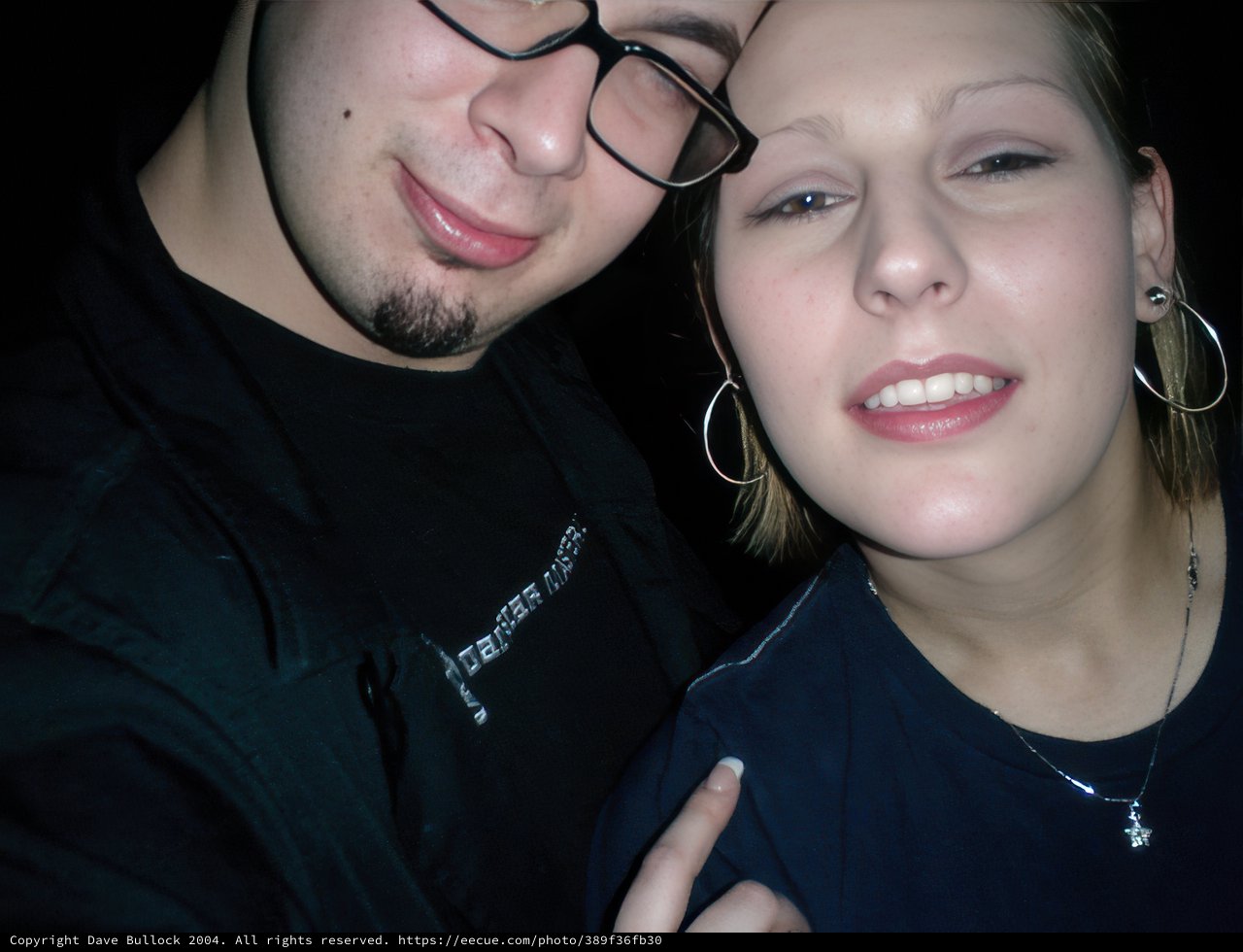Portrait of Two: Dave B and a Woman Posing for a Picture