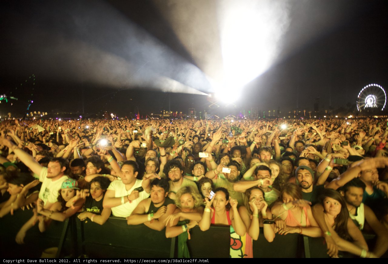 Illuminated Crowd at Coachella 2012