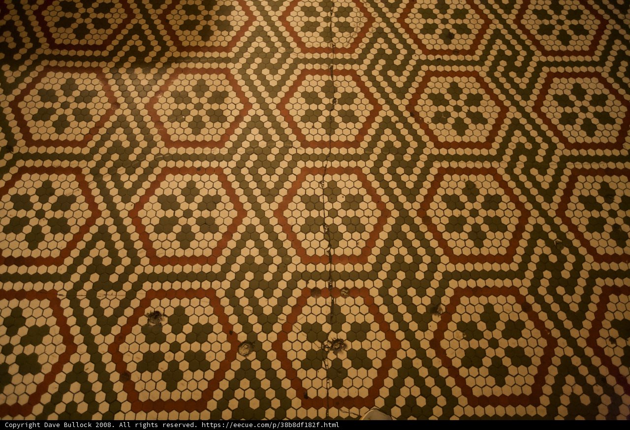 Geometric Tile Flooring at 5 Star Bar