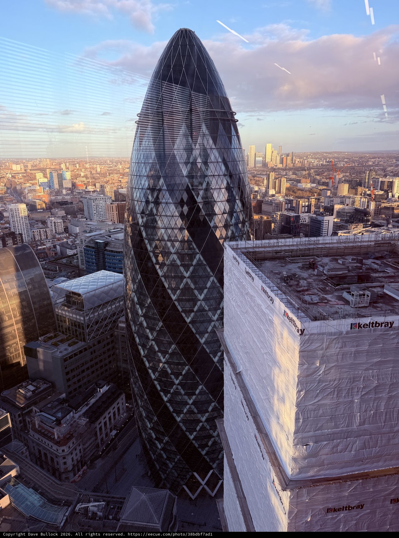 The Gherkin at Golden Hour - London Skyline