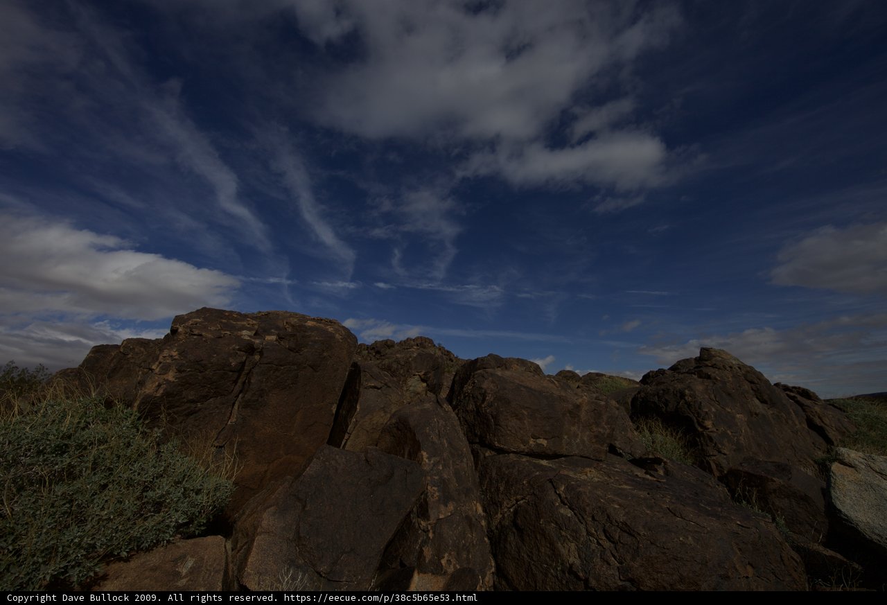 Rocky Cliff and Blue Sky