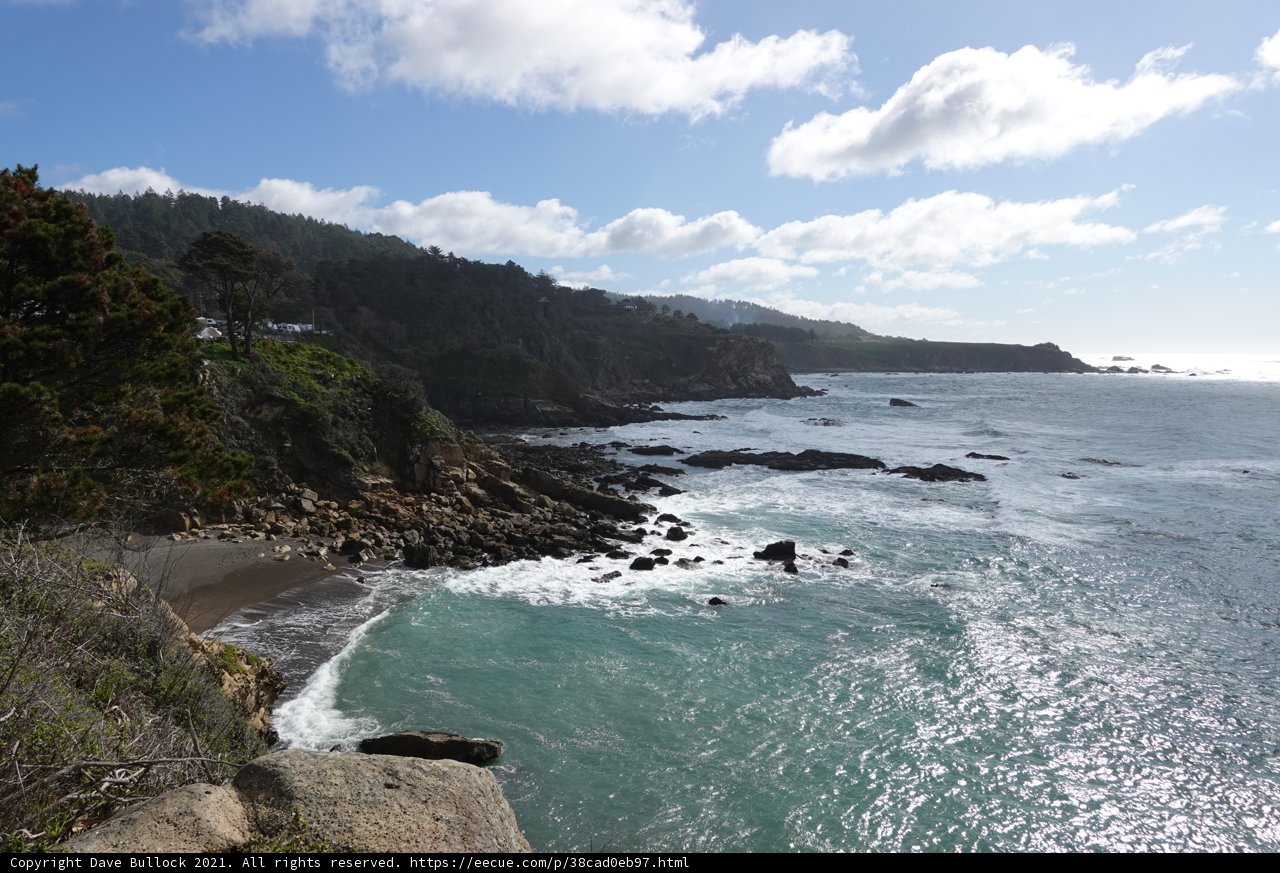 Scenic View from Promontory in Jenner, California