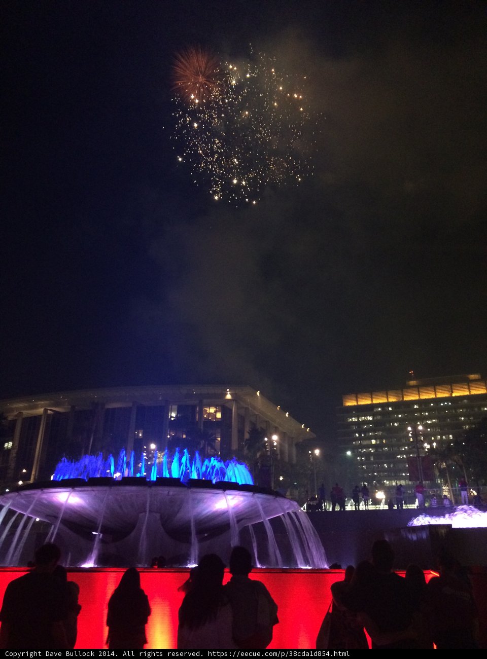 Dancing Fireworks above the Majestic Fountain