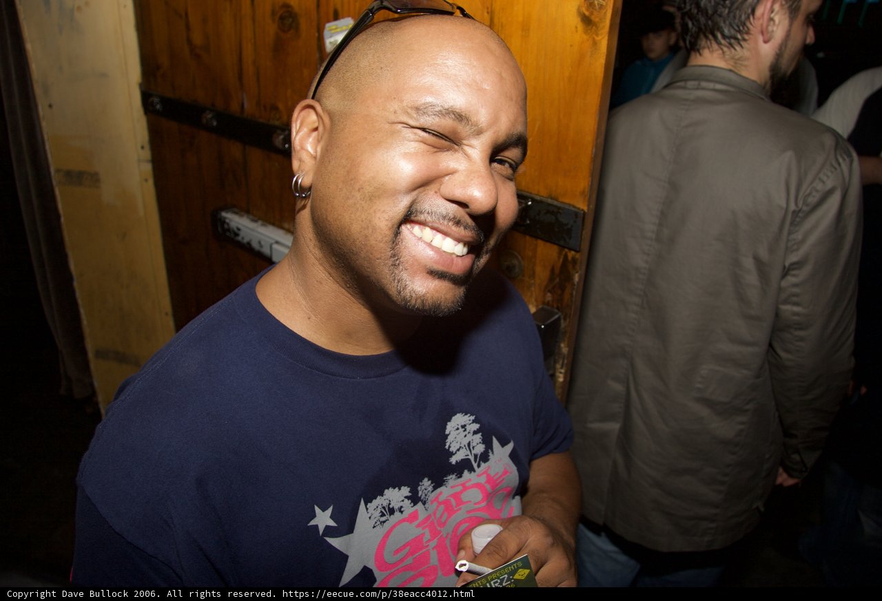 Don P Shows off His Blue T-Shirt at Respect Tech Itch