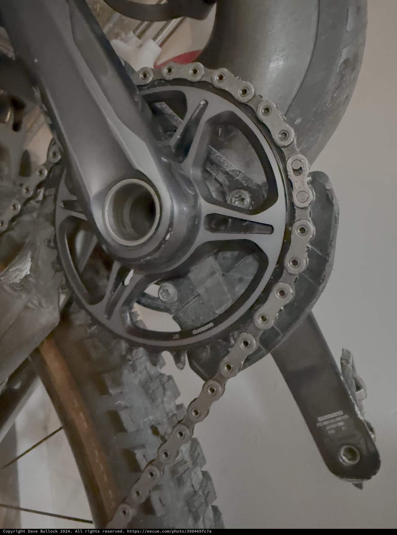 Motorcycle Chain Drive System Close-Up Detail