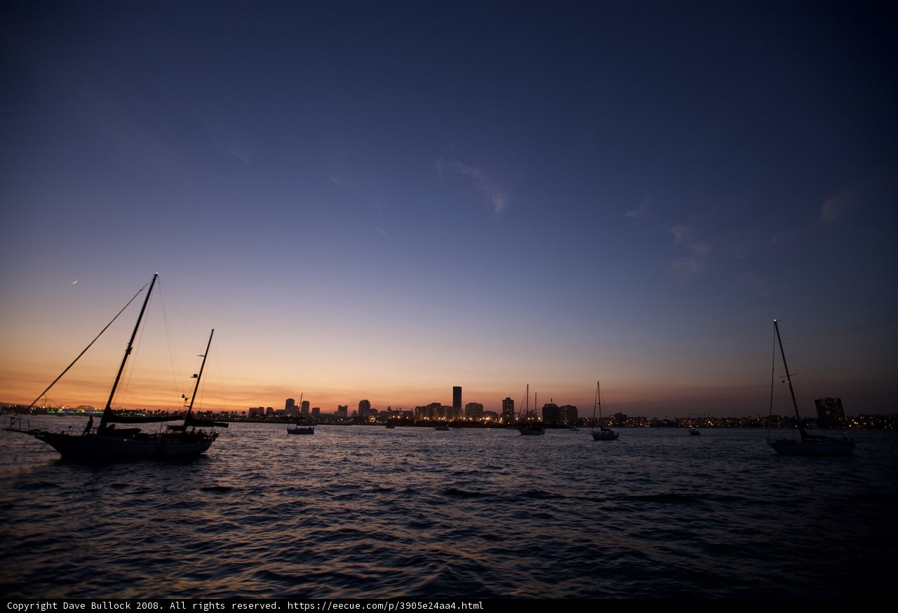 Sailboats at Sunset