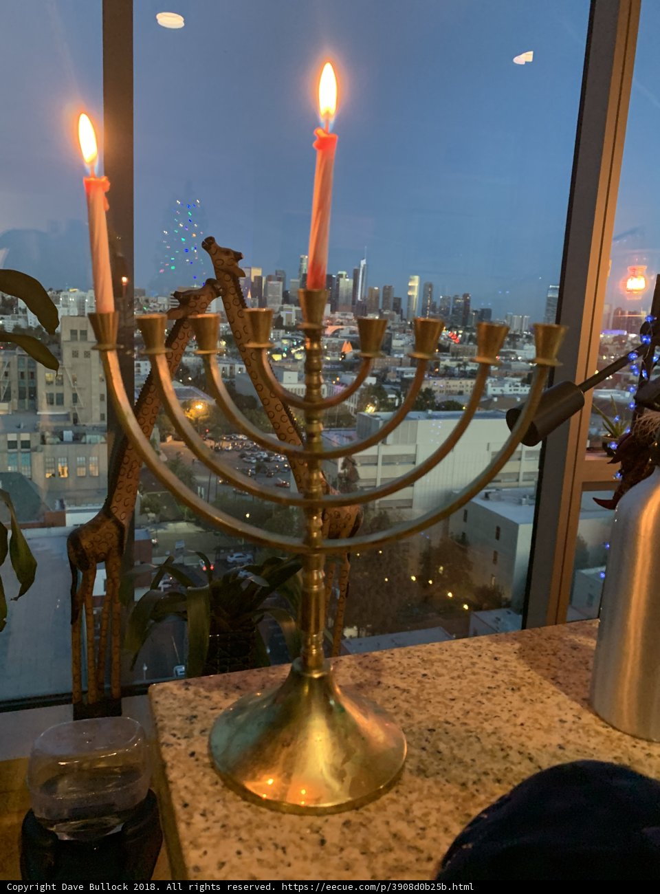 The Illuminated Hanukkah Menorah