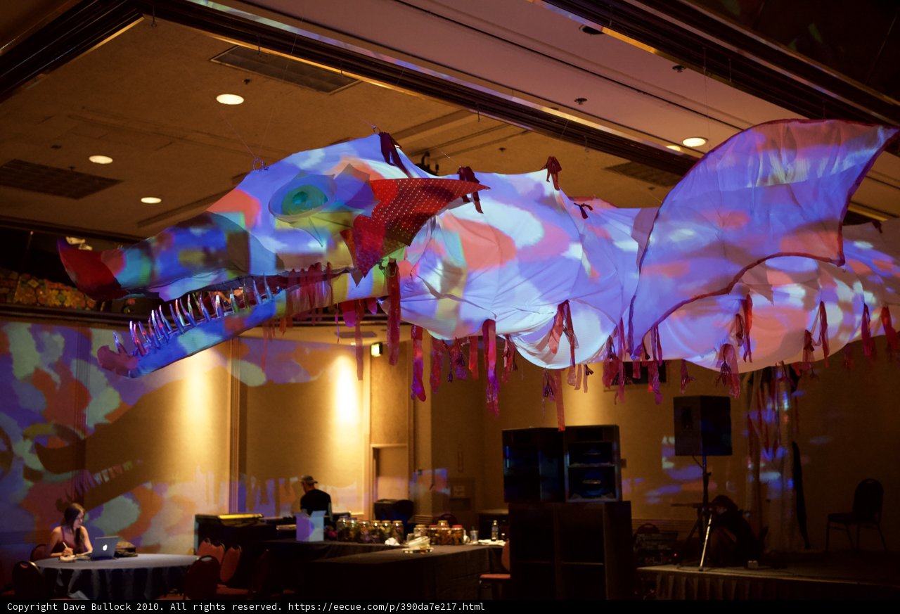 Dragon Art Installation at Defcon 18 Restaurant