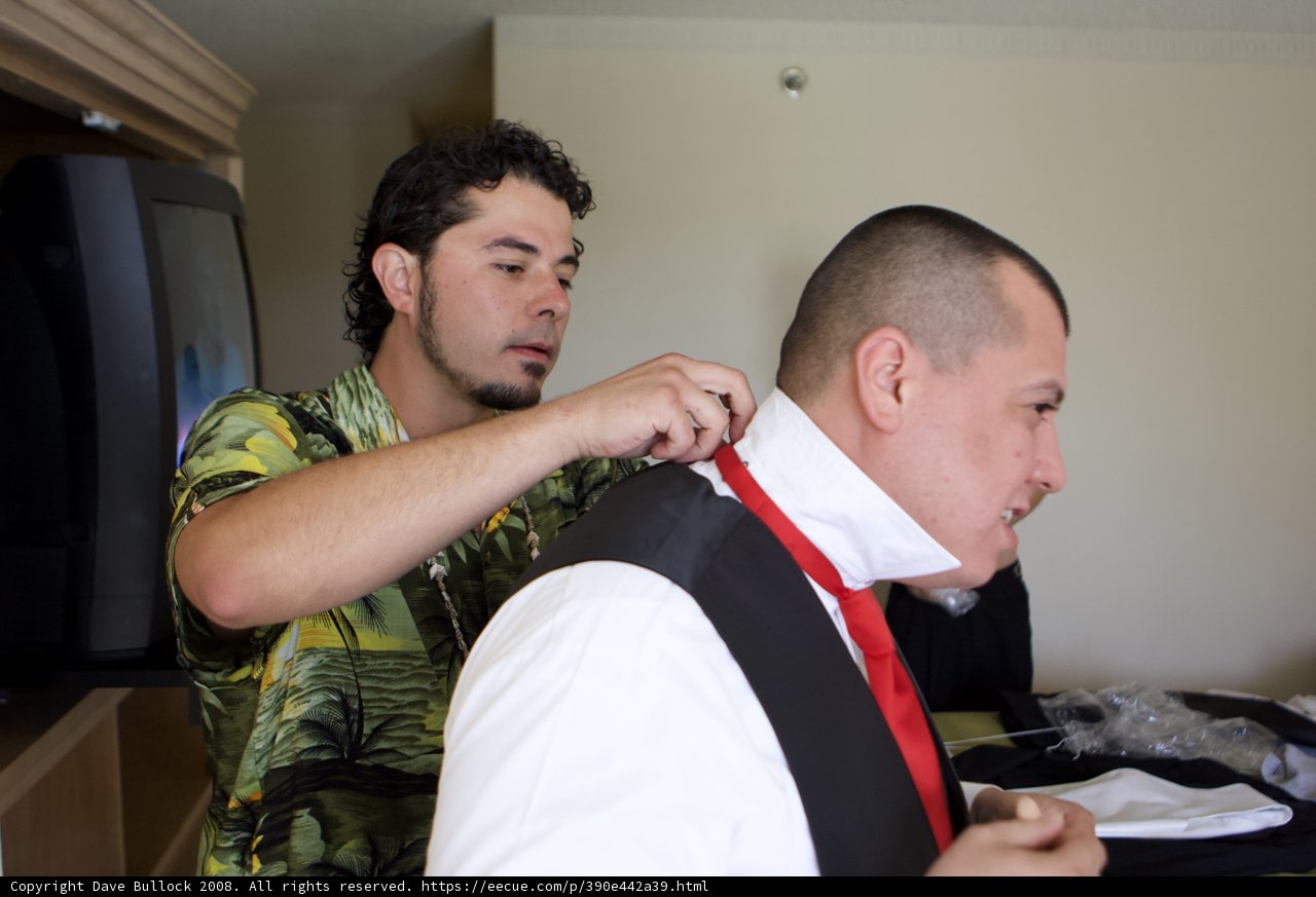 Black Vest and Computer Monitor