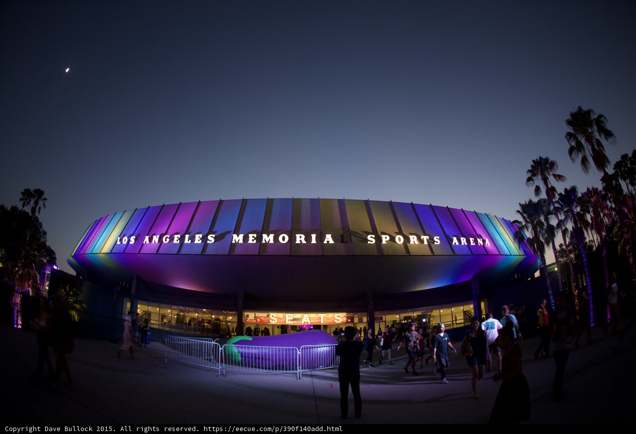 Rainbow Arena at Night