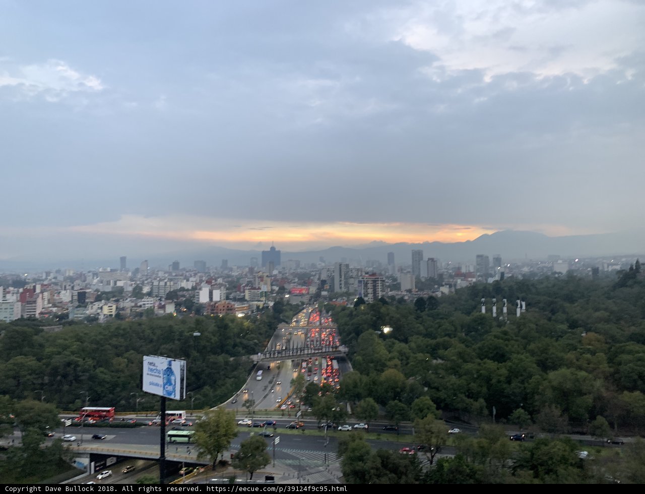 Urban Landscape from High Rise Building