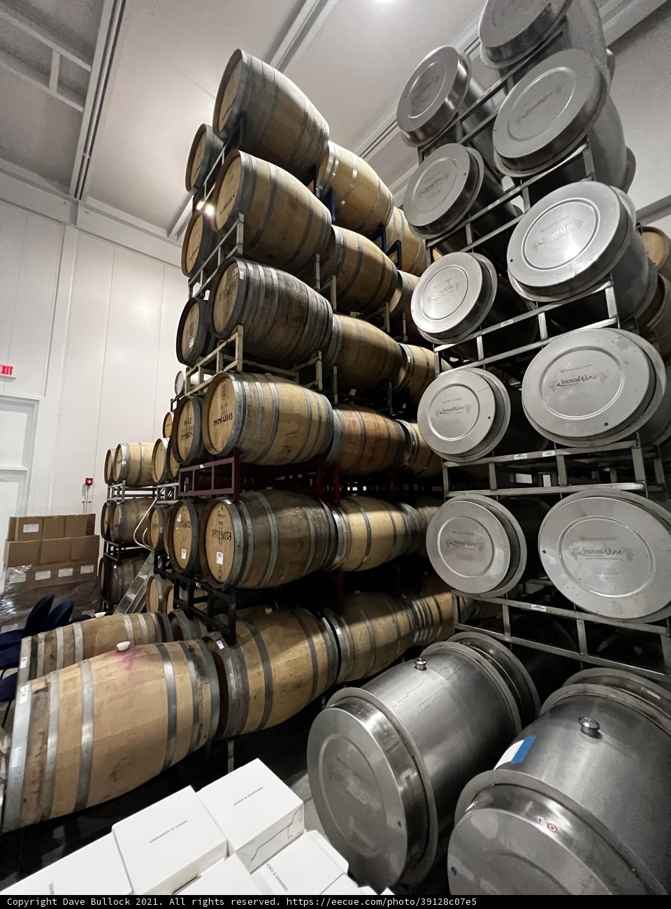 Barrel Warehouse in Napa Valley