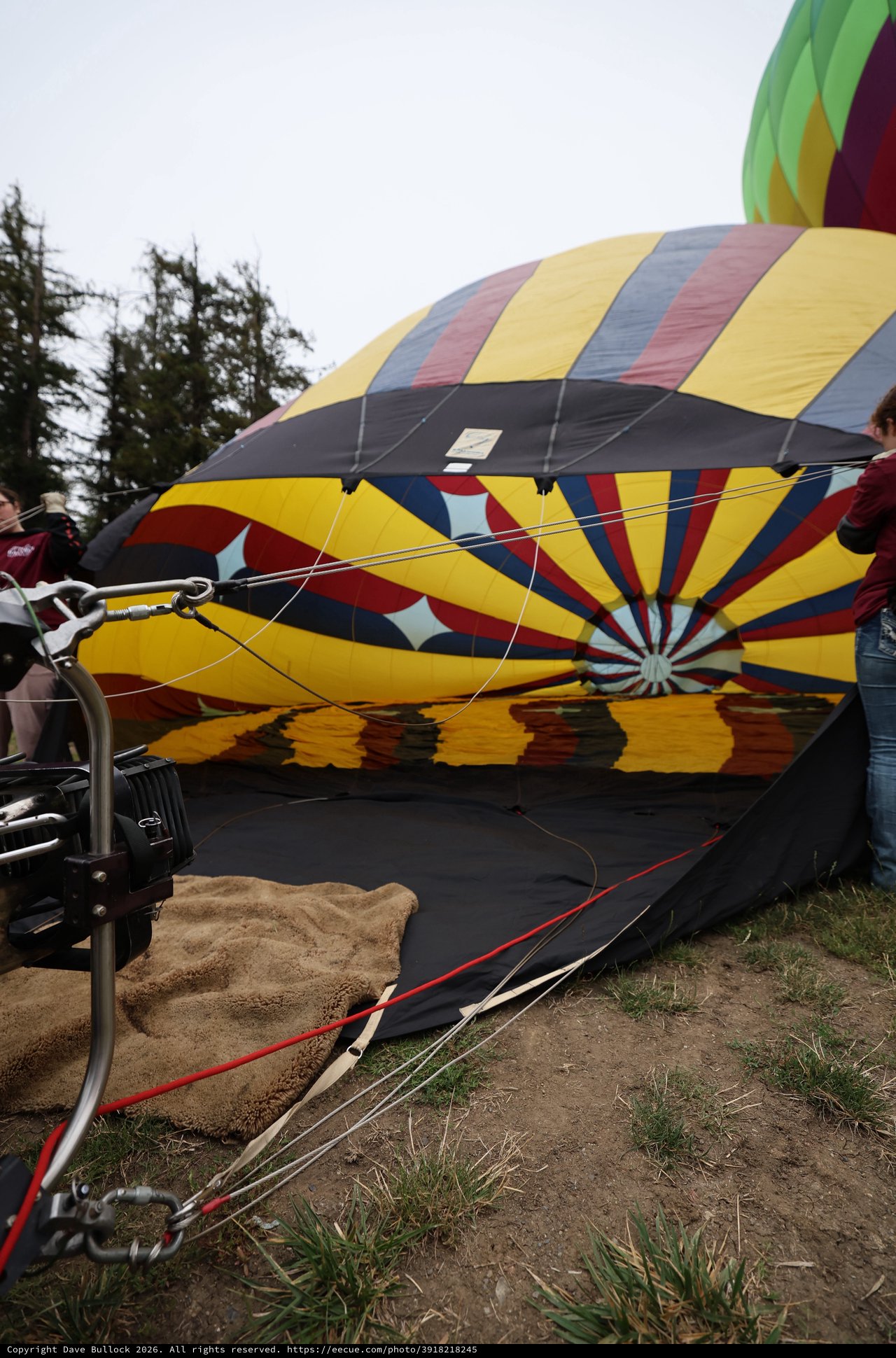 Hot Air Balloon Inflation at Sonoma County Classic