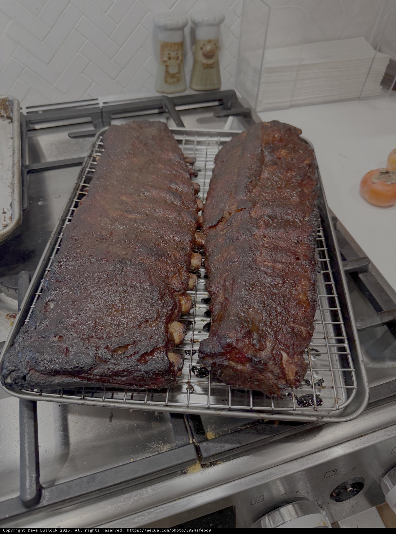 Perfectly Smoked BBQ Ribs Fresh from Kitchen