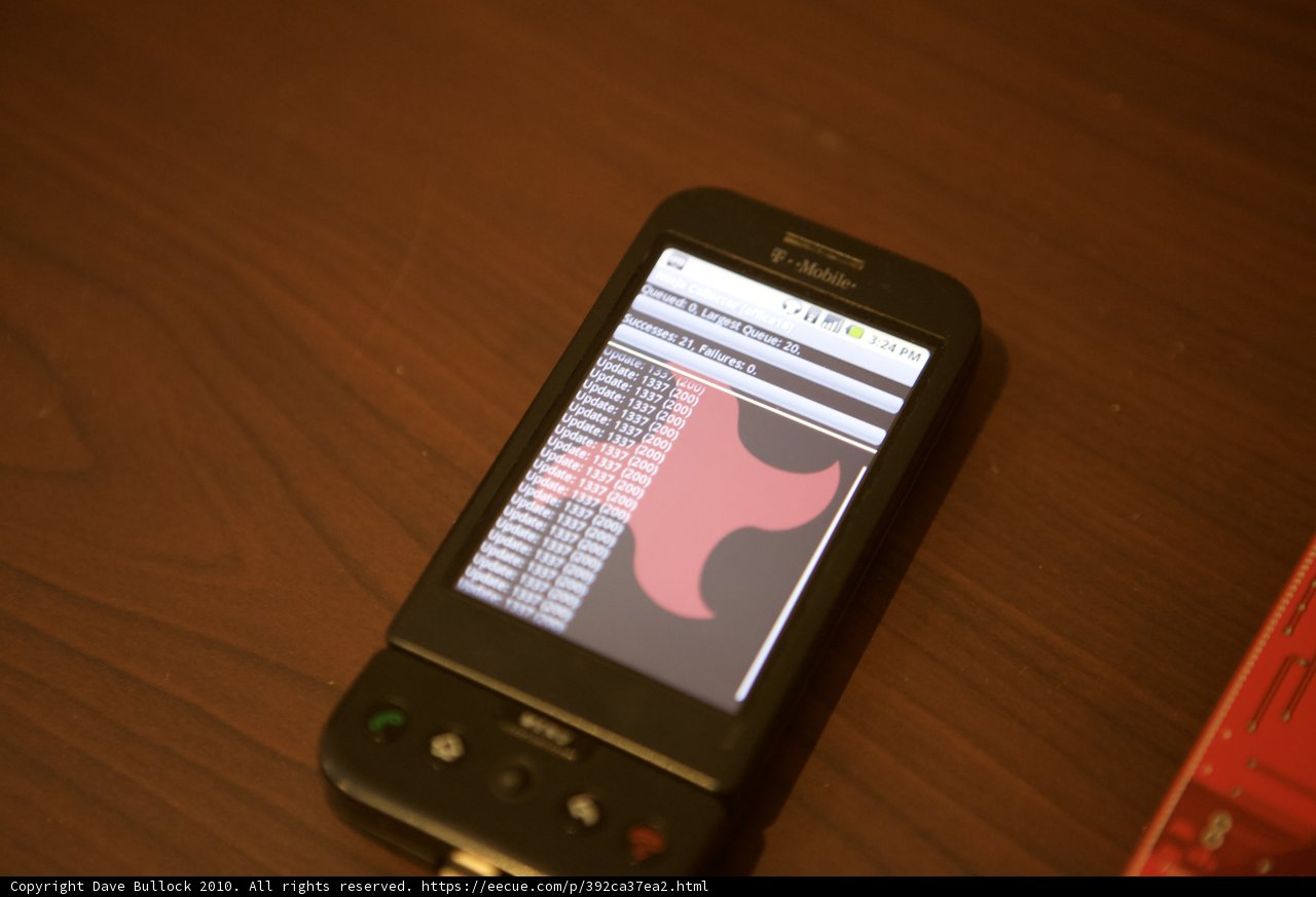 Digital Message on a Mobile Phone