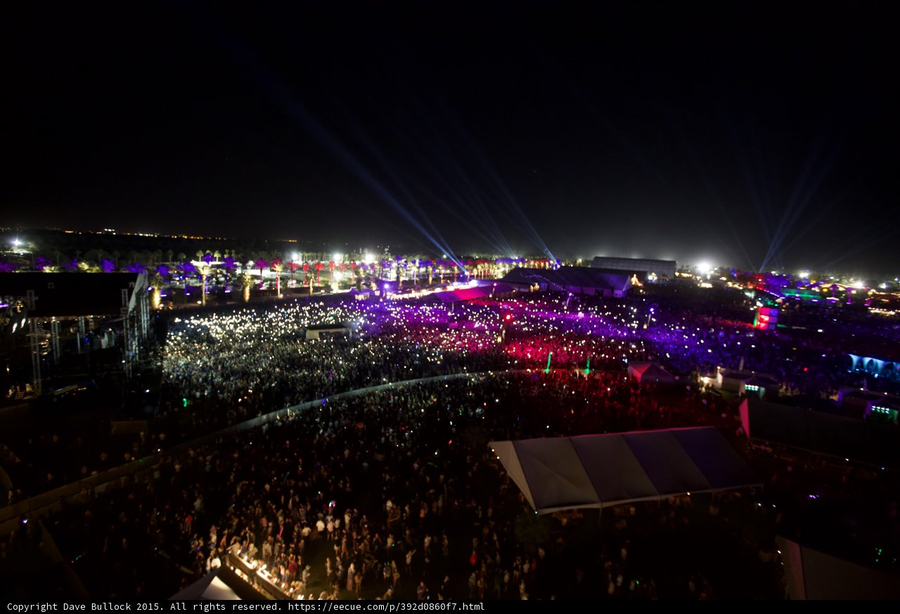Nightlife Metropolis: A Crowded Concert at Coachella