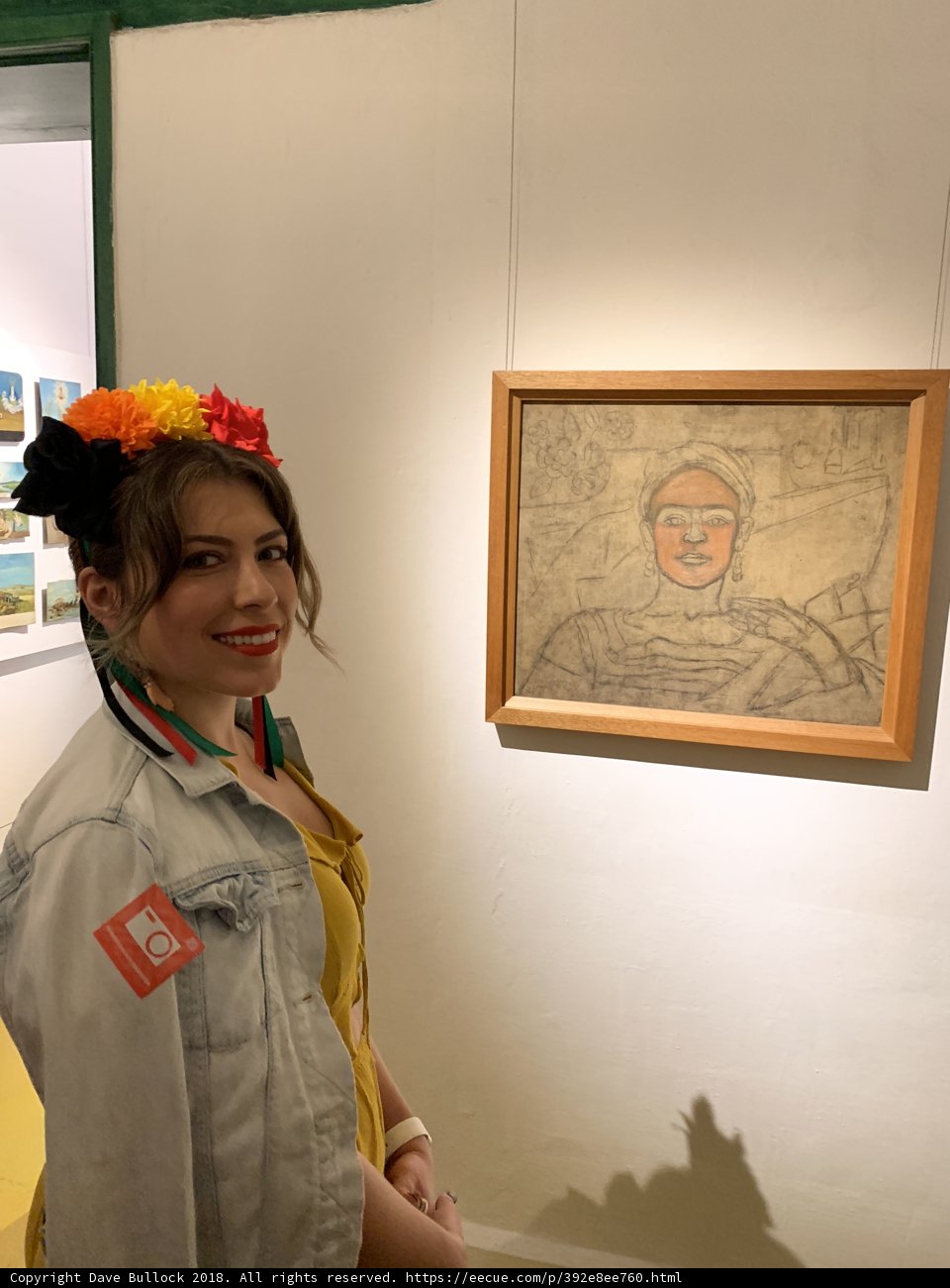Standing next to Frida Kahlo's Masterpiece