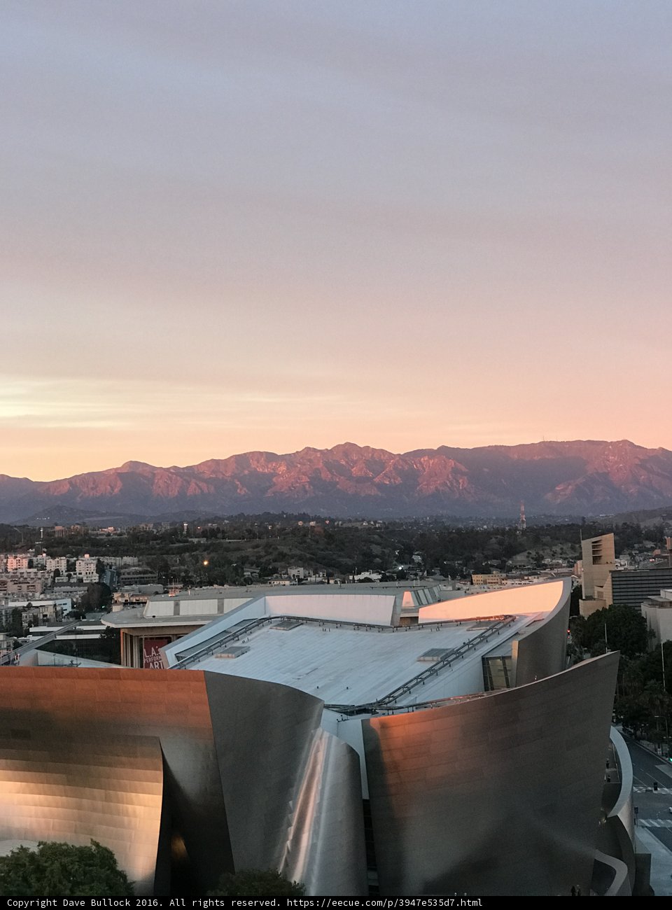 Sunset Serenade at the Walt Disney Concert Hall