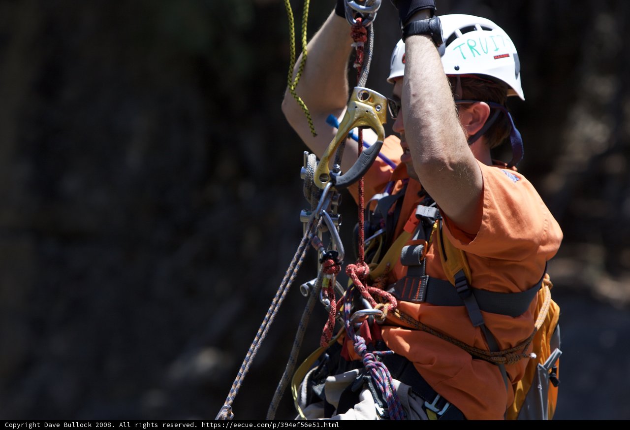 Highline Training with Safety Equipment